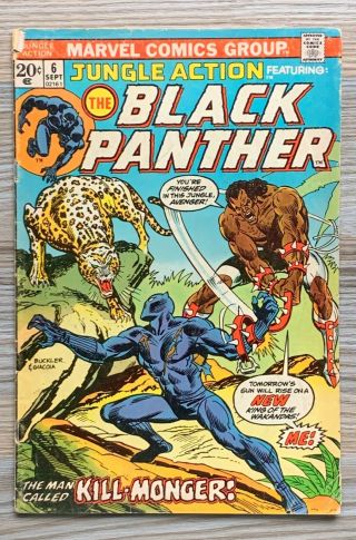 Jungle Action 6.  1973.  Black Panther.  1st App.  Kill - Monger.