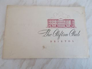 The Clifton Club Bristol Official Brochure - Undated - Obonged Shaped
