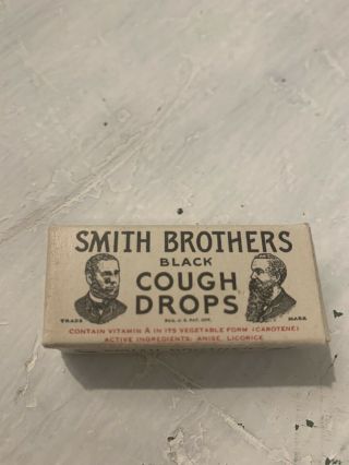 Smith Brothers Black Cough Drops Vintage Pharmacy Sample