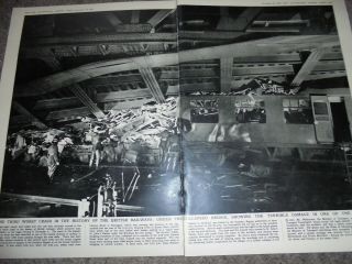 Photo Article London Lewisham Rail Crash 1957 Ref Aj
