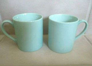 2 Taitu Uno Colored 3 1/2 " Coffee Mugs Cups 8 Oz.  Coffee Tea Mugs