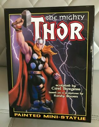 Marvel Bowen Thor Mini - Bust Statue With Box Authentic