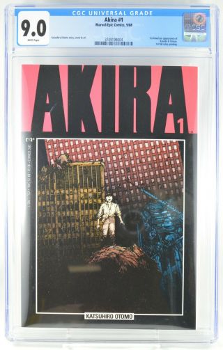 Akira 1 Cgc 9.  0 1st Full Color Printing 1988