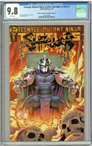 Teenage Mutant Ninja Turtles Shredder In Hell 1 Cgc 9.  8 Planet Awesome A Shah