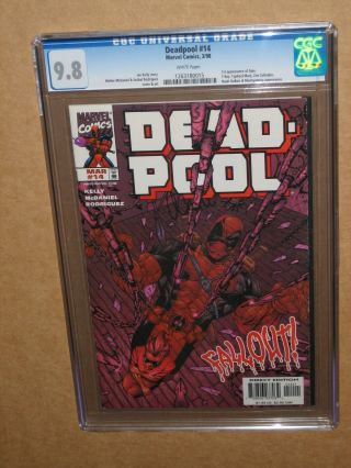 Cgc 9.  8 Deadpool 14 1998 1st First Ajax Key Marvel Comic Book Movie Xmen Venom