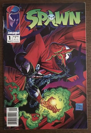 Spawn 1 1992 Image Comic Book - Newsstand Variant - Poster Intact