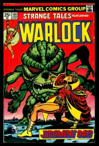 Marvel Comics Strange Tales 180 Warlock 1st Appearance Of Gamora Fn 6.  0