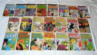 Adventures Into The Unknown 22 Issues 1st 107 4/59 Last 143 9/63 Group