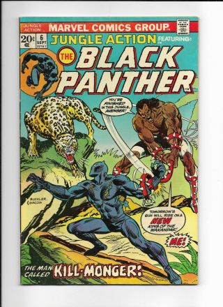 Black Panther Jungle Action 6 (1973) First Appearance Of Erik Killmonger Vg,