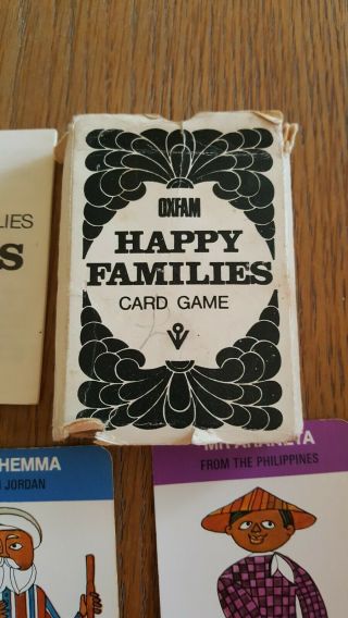 Oxfam Happy Families Playing Cards 1960 