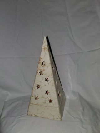 Partylite 2 piece Pyramid Galaxy Tea Light Candle Holder Moon and Stars - Retired 2