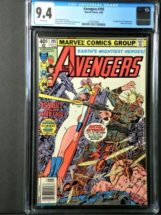 Avengers 195 Cgc 9.  4 Nm 1st Appearance Of Taskmaster In Cameo Newsstand