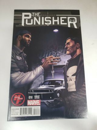 Punisher 11 Variant/h&f Exclusive Cover,  Tim Duncan W/concept Car G1b4