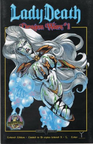 Lady Death: Dragon Wars 1 Lettered Edition " Y " (25 Of 26) S&n