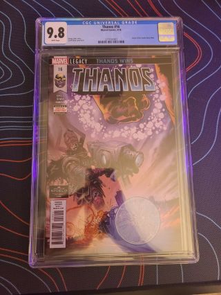 Thanos 16 Cgc 9.  8 Origin Of Cosmic Ghost Rider.  1st Print