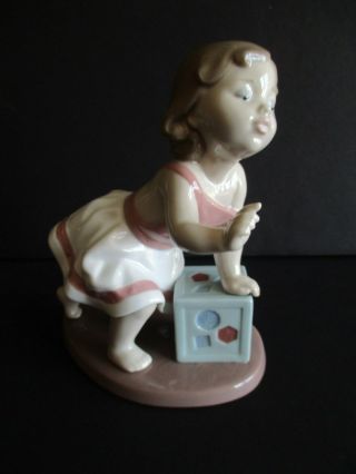 Lladro 6428 My First Step Baby Girl On Block