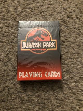 Vintage Deck Of Jurassic Park Playing Cards - Us Playing Card Co Usa 1993