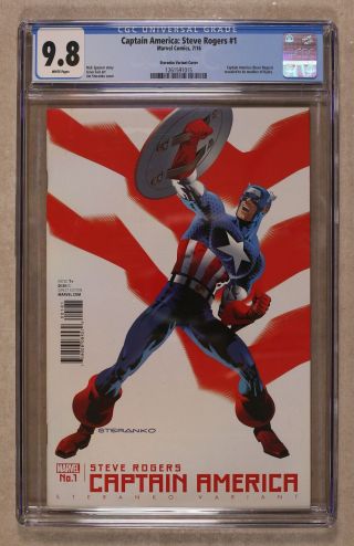 Captain America Steve Rogers 1d Steranko Variant Cgc 9.  8 2016 1261591015