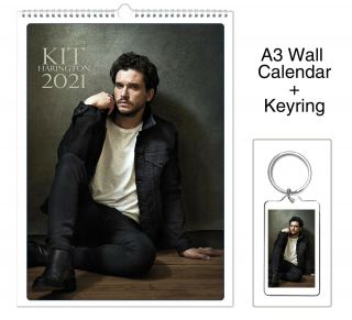 Kit Harington 2021 Wall Holiday Calendar,  Keyring