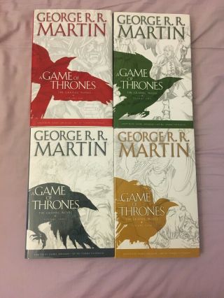 Complete Set Game Of Thrones Hardcover Graphic Novel Vol 1 2 3 4 Dynamite