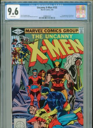 1982 Marvel Uncanny X - Men 155 1st Appearance The Brood Cgc 9.  6 White Box1