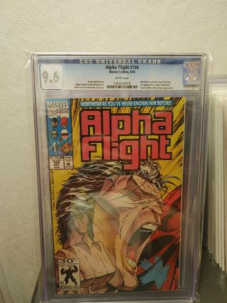 Alpha Flight 106 Cgc 9.  6 Northstar Coming Out Issue