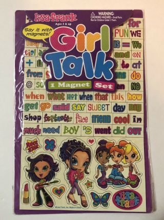 Lisa Frank Girl Talk Rock Star Magnet Set In Package