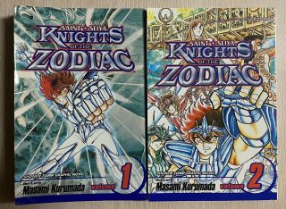 Saint Seiya Knights Of The Zodiac Vol.  1 & 2 Kurumada Rare Oop Manga Book