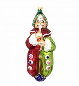 Christopher Radko Ornament Clown Song Christmas Tree Holiday 96 - 180 - 0