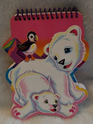 Lisa Frank Vintage 90s Roary Polar Bear Puffin Arctic Rainbow Notepad Notebook