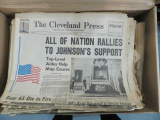 Vintage Cleveland Newspapers JFK John F Kennedy Assassination & Others 2
