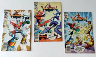 Voltron Defender Of The Universe 1 2 3 Modern 1985 First Appearance Comic Set