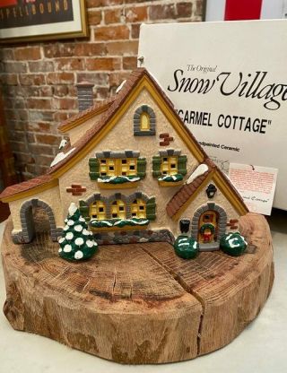 Dept 56 Carmel Cottage 5466 - 6 Christmas Snow Village Retired