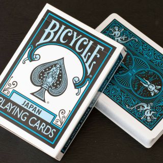 1 Deck Bicycle Japan Black - Blue Playing Cards Usa Seller