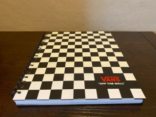 Vans Off The Wall Family Exclusive Black & White Checkerboard 8.  5 " X11 " Notebook