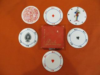 Vintage Rondo Circular Playing Cards Poker Full Deck Waddngtons 1625