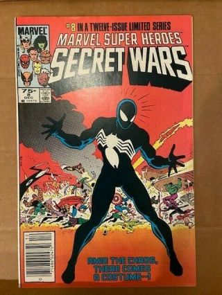 Marvel Heroes Secret Wars 8 Comic Book 1st Black Suit