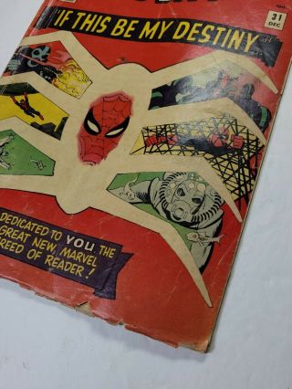 The Spider - Man 31 (Dec 1965) Key Issue - 1st Gwen Stacy,  Harry Osborn 2