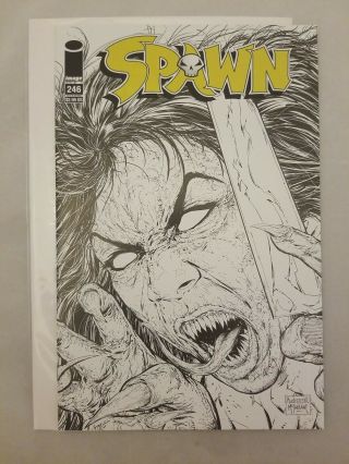 Spawn 246 Todd McFarlane B&W Sketch Variant Image Comics 2014 Low Print 2