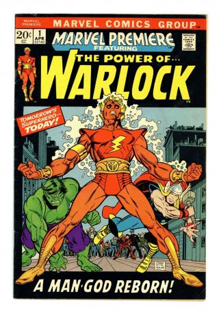 Marvel Premiere 1 Gd/vg 3.  0 1972 1st App.  Warlock