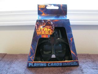 Star Wars Playing Cards The Story Of Darth Vader In Helmet Case Collectible