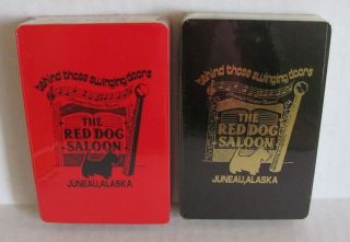 Vintage GEMACO SOUVENIR Playing Cards RED DOG SALOON Juneau Alaska 3