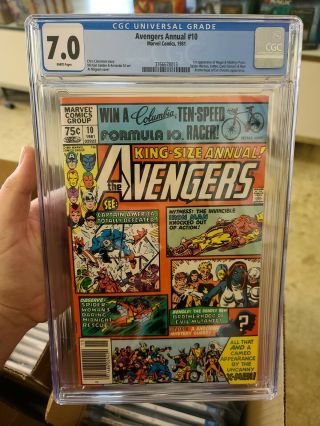 The Avengers Annual 10 Cgc 7.  0 First Appearance Of Rogue And Madelyn Pryor