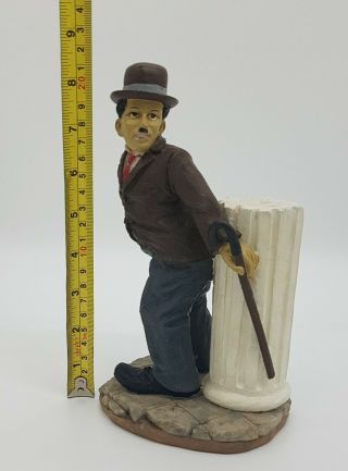 Vintage Hand Painted Film Movie Actor Charlie Chaplin Figurine Sculpture Statue