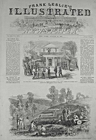 Gen Lyon Northern Missouri Army - Col Wallace Indiana Volunteers 1861 Newspaper