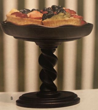 Southern Living At Home Elegant Barley Twist Pedestal —candles,  Cake Plate Decor