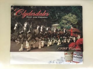 1998 Budweiser Clydesdales Past And Present Calendar