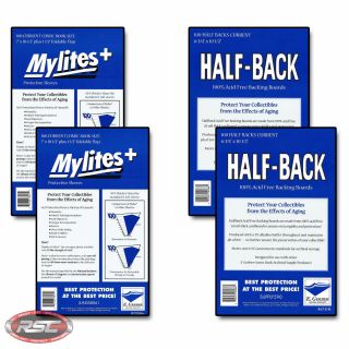 200 - E.  Gerber Half - Back & Mylites,  Current Mylar Bags & Boards 675hb/700m,