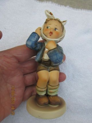 Vintage Hummel Goebel Porcelain Figurine 217 Boy With Toothache W.  Germany