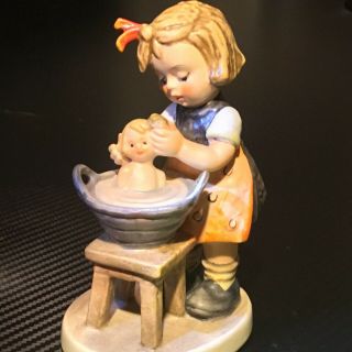Goebel M.  I.  Hummel Figurine 319 Doll Bath 5 "